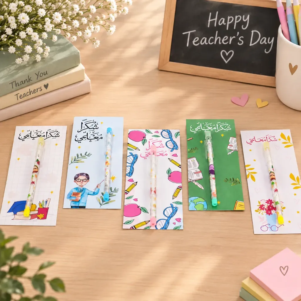 Teacher’s Day Card with Pencil (Female)
