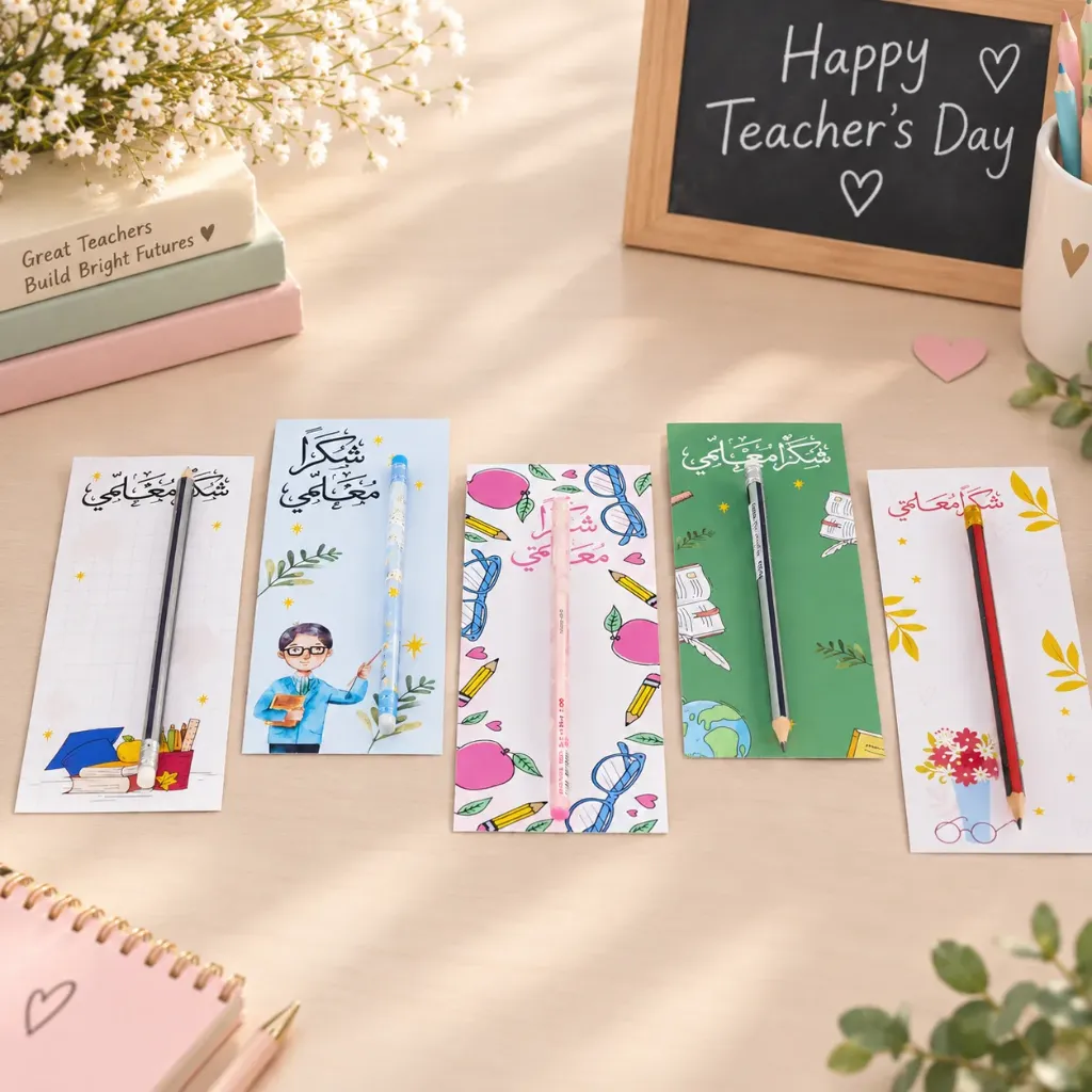 Teacher’s Day Card with Pencil