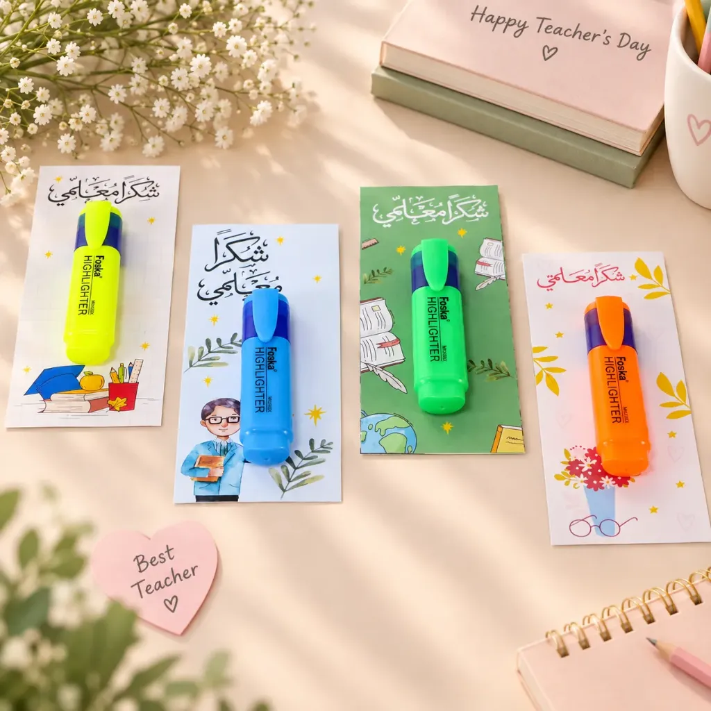 Highlighter with Card Teacher’s Day Gift