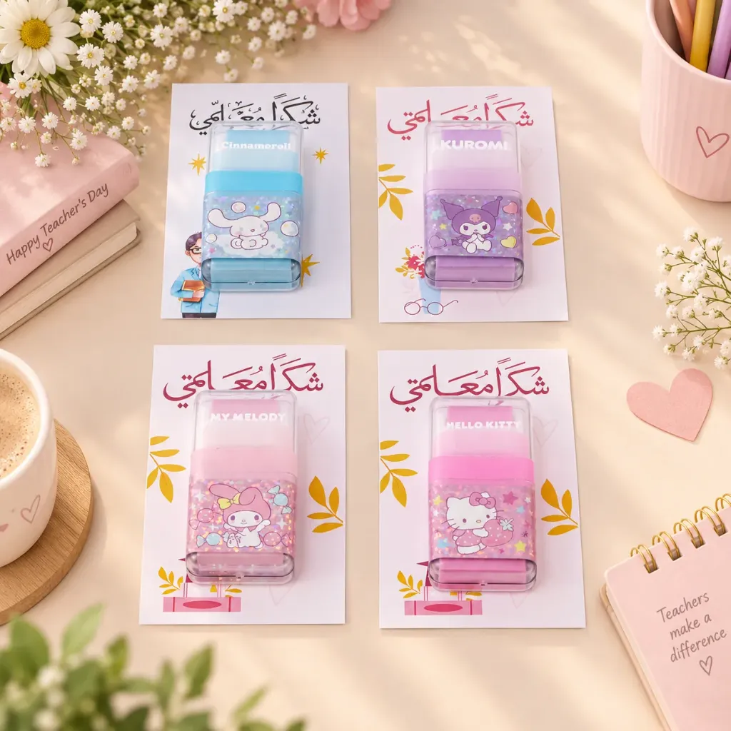 Eraser with Card Teacher’s Day Gift (Female)