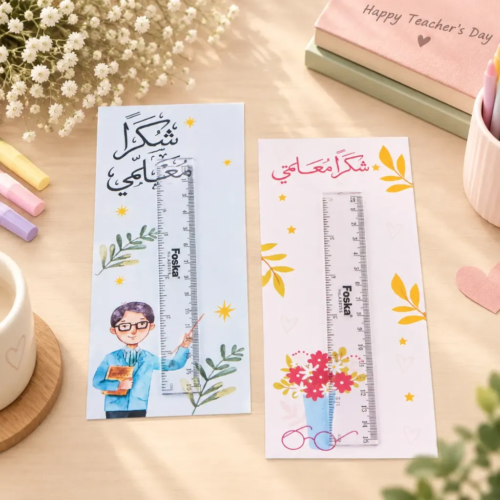 Ruler with Card Teacher’s Day Gift