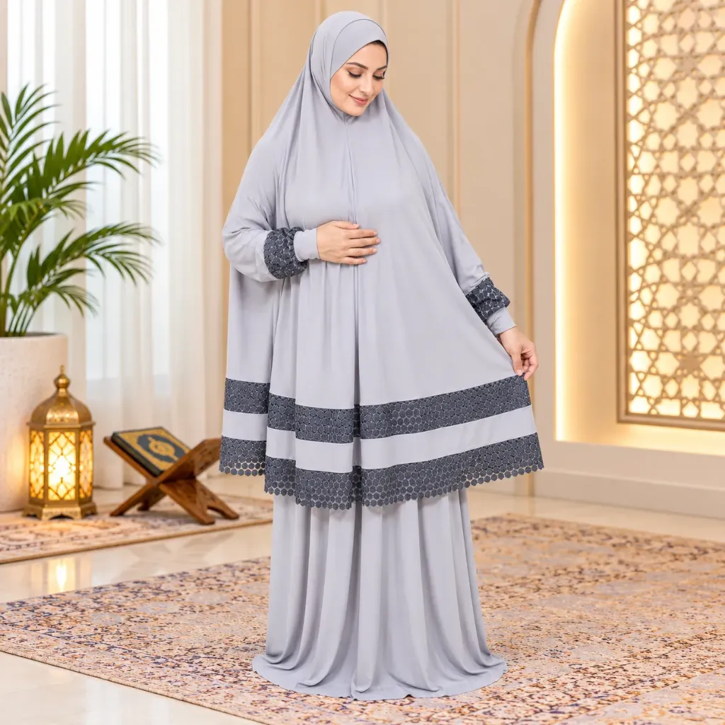 Double Lace Gray prayer set