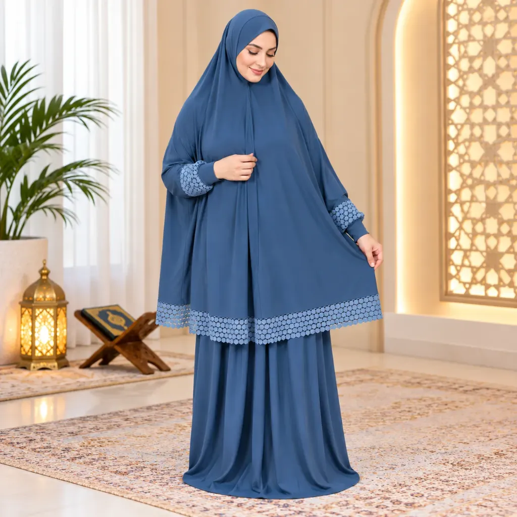  Lace Blue prayer set