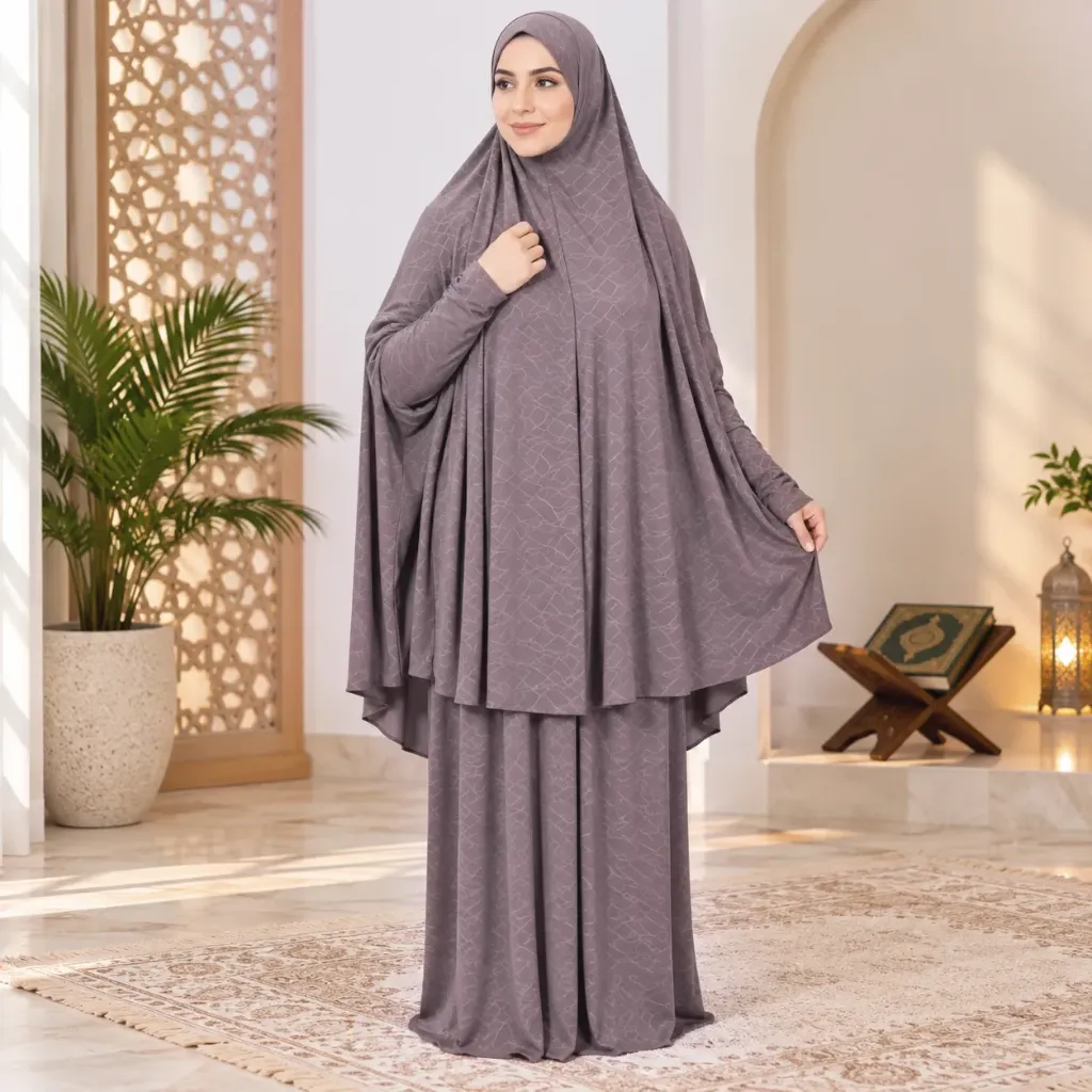 Lycra Prayer Set Dusty Mauve