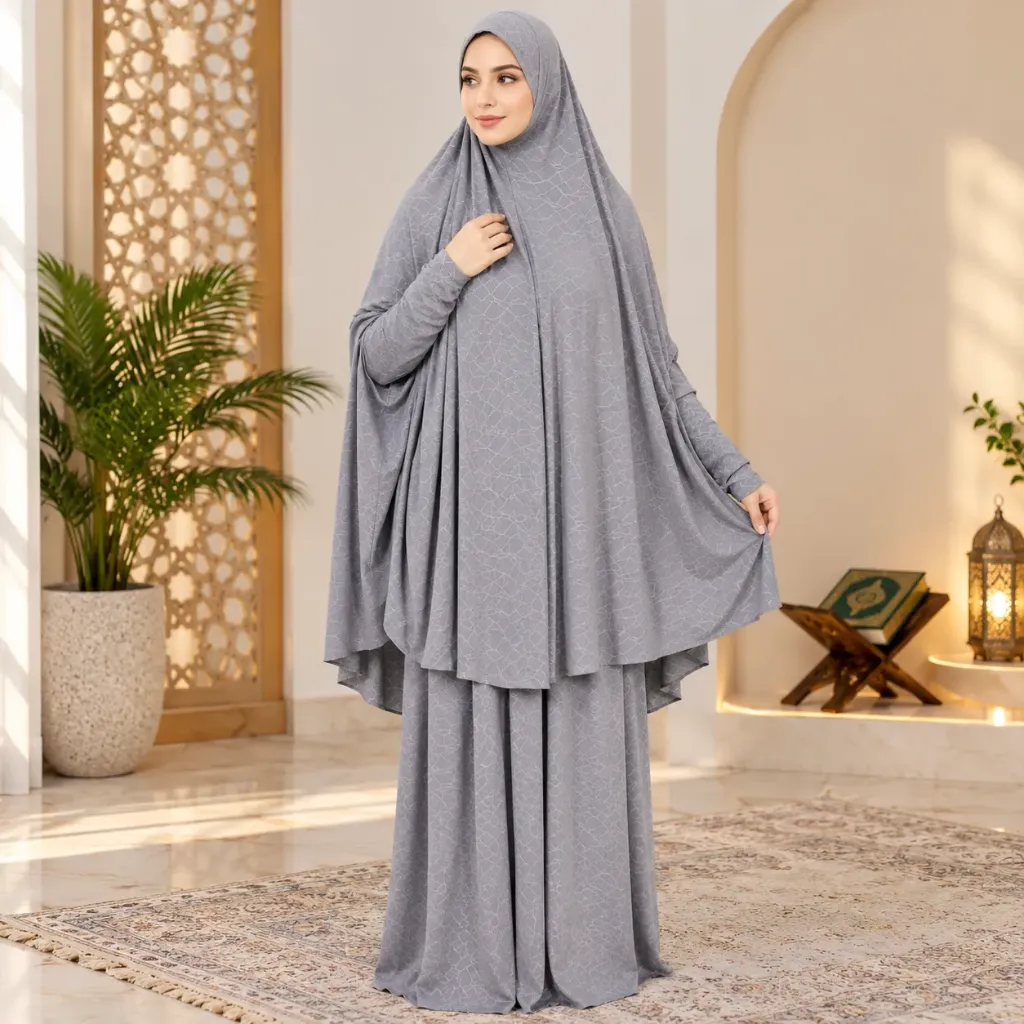 Lycra Prayer Set Gray