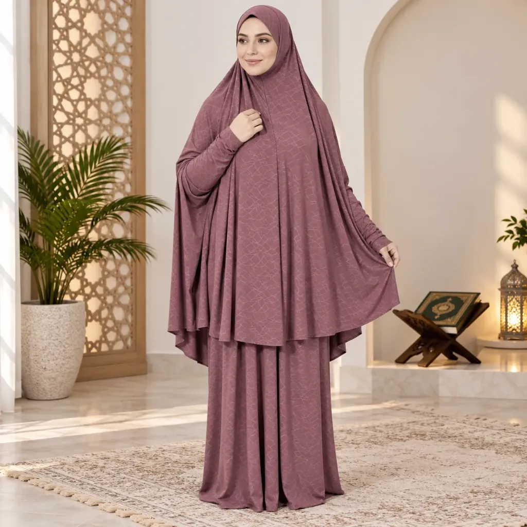 Lycra Prayer Set Dark Plum