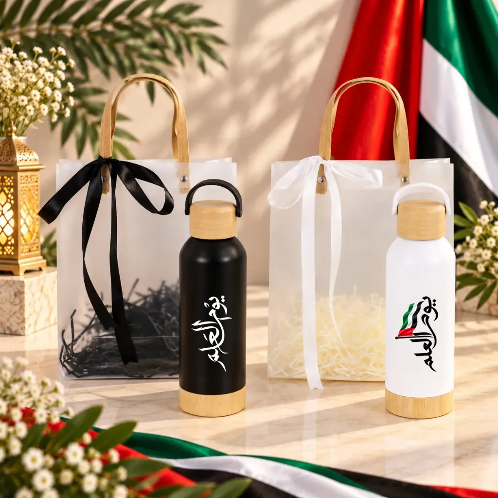 UAE Flag Day Bottle with Gift Bag
