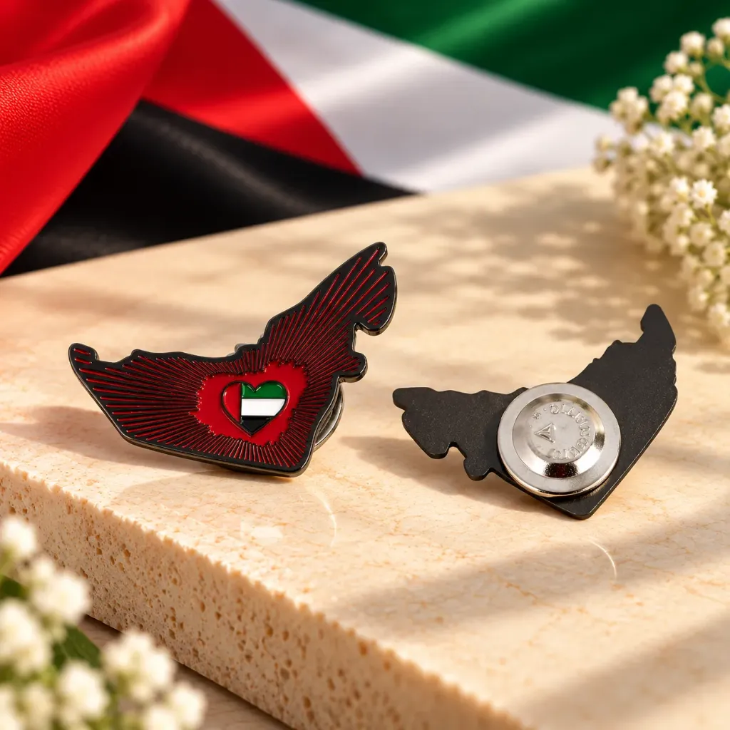 UAE Map Magnetic Badge