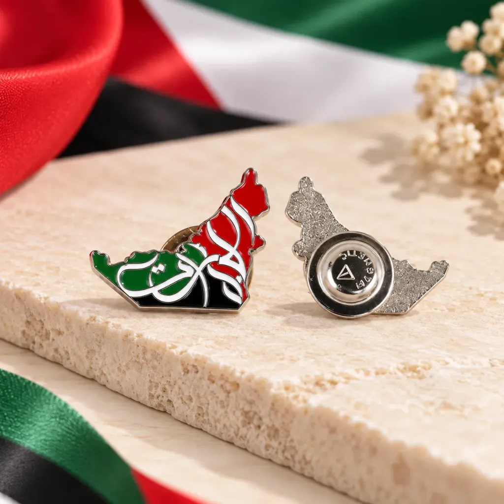 UAE Map Magnetic Badge