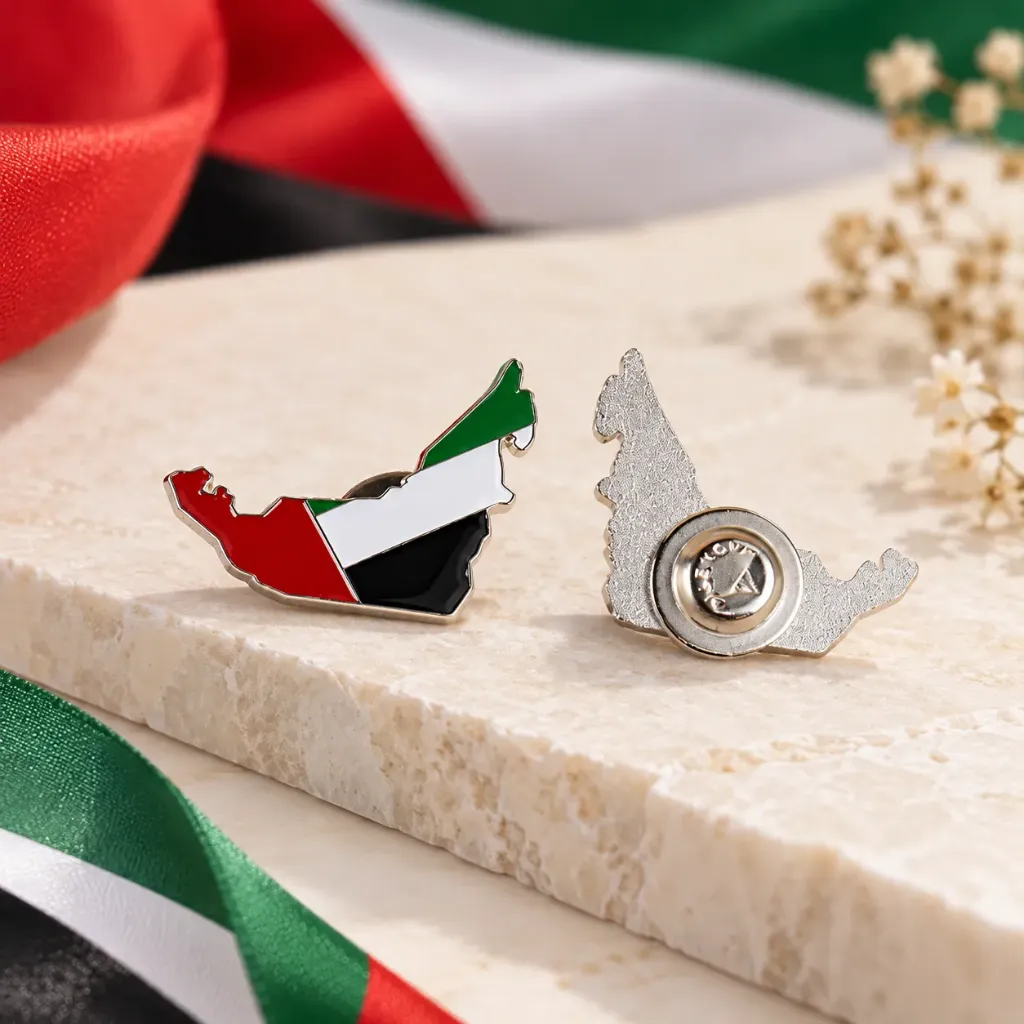 UAE Map Magnetic Badge