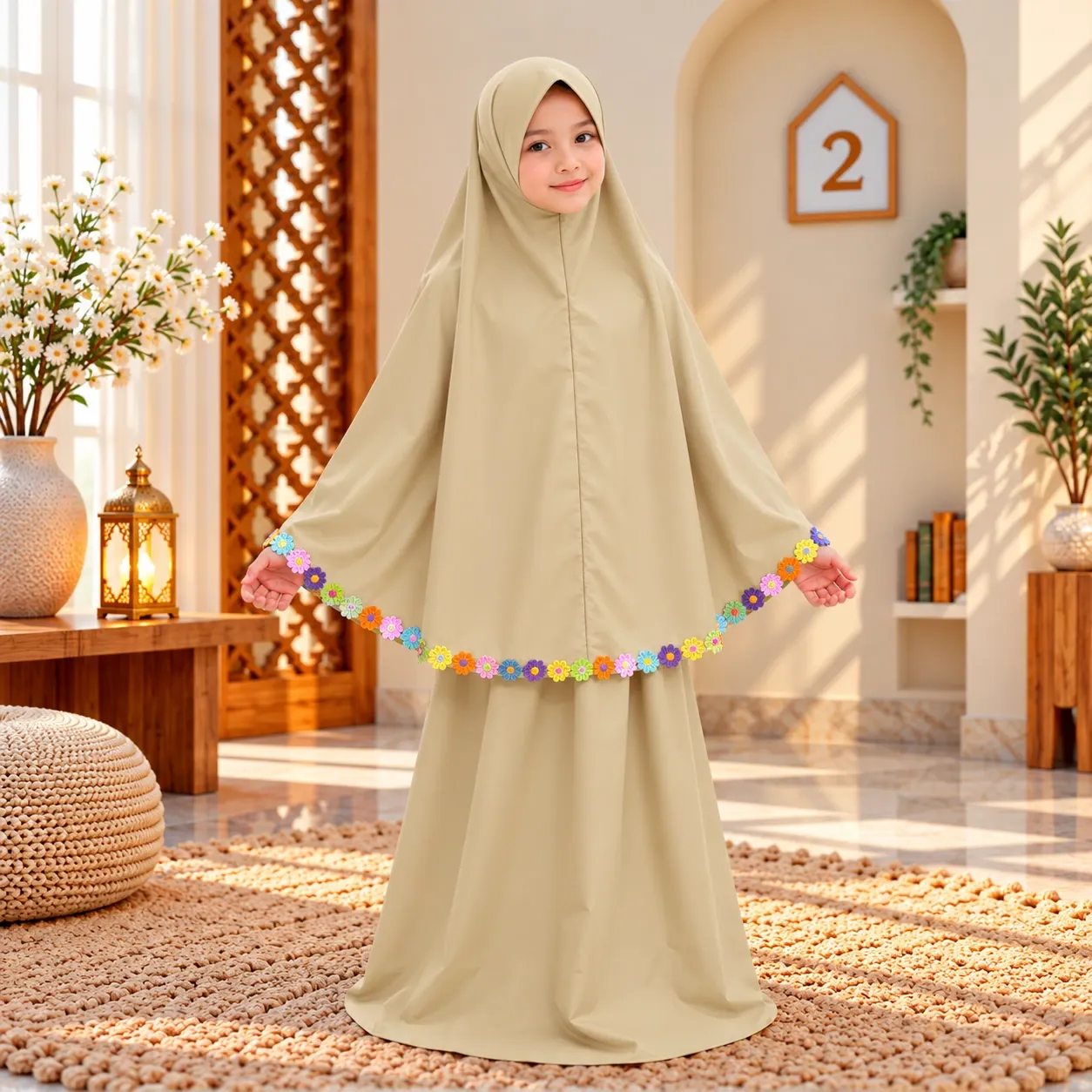 Cotton Kids Prayer set Khaki