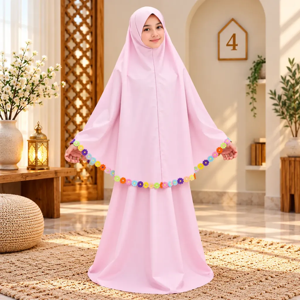Cotton Kids Prayer set pink