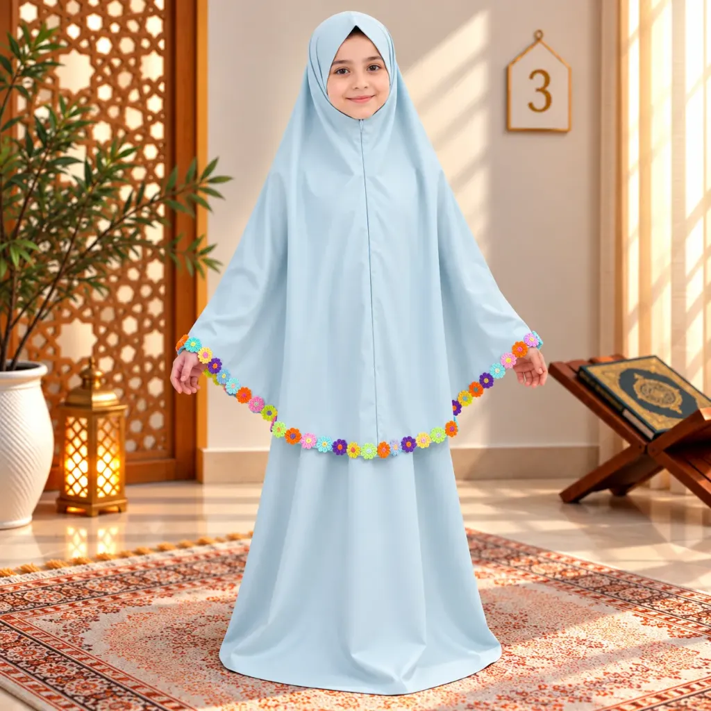 Cotton Kids Prayer set light blue 