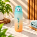 Gradient Sport Water Bottle 1000ml – Aqua & Peach
