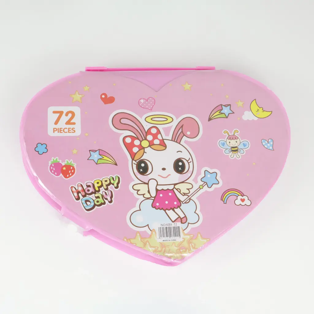 72pcs heart-shaped paint set