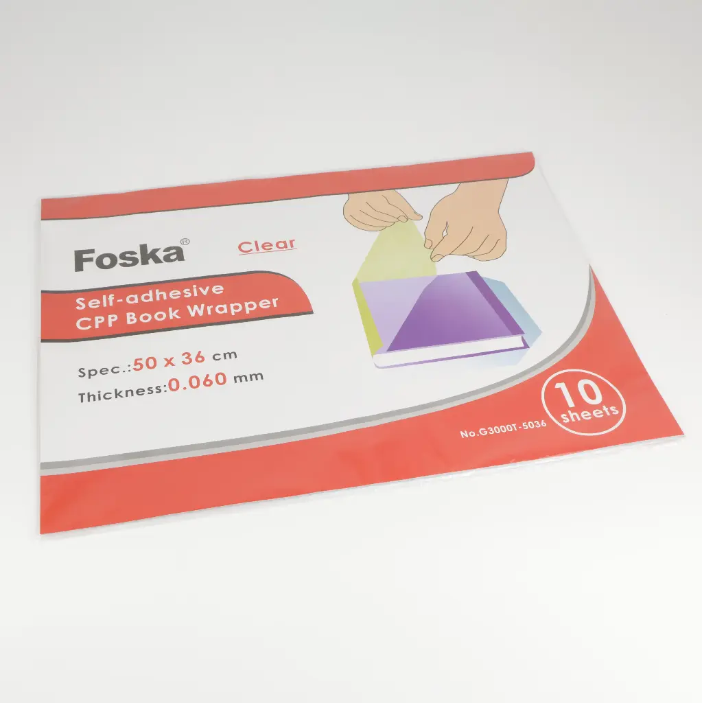 Self-adhesive book cover (10 sheets)
