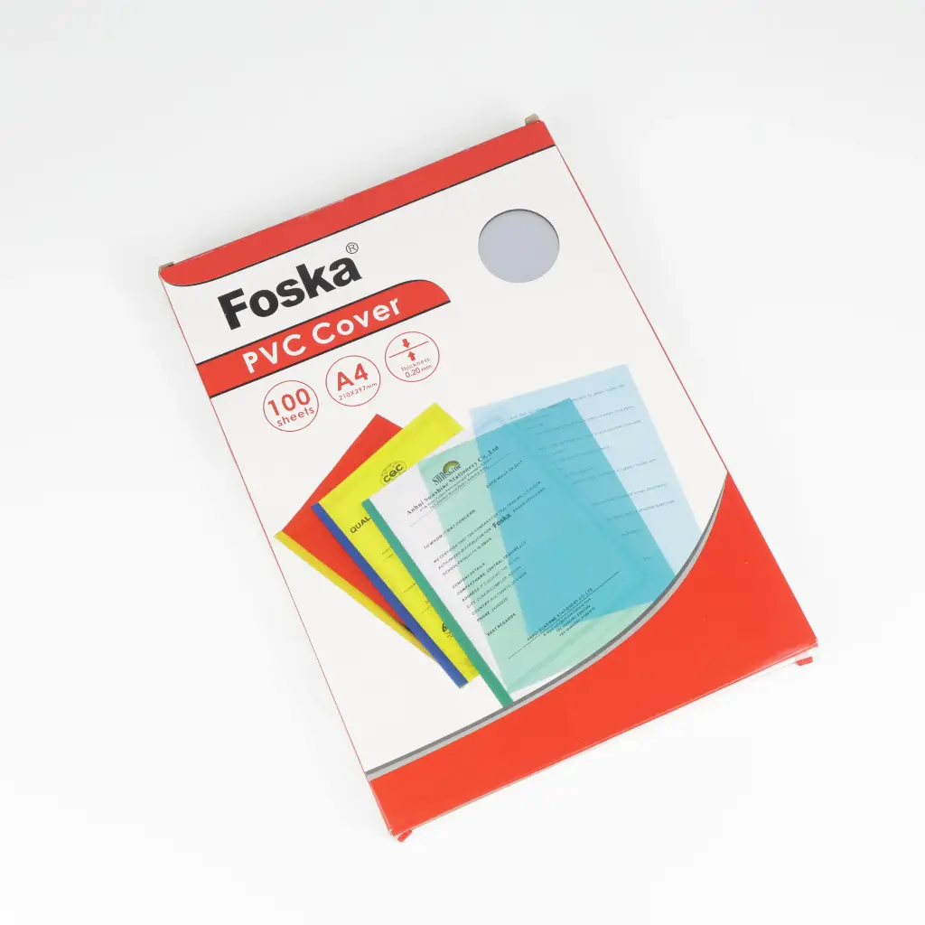 A4 100 sheets PVC Cover (clear)
