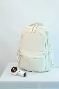 Backpack With USB Cable ( light Beige color ) 