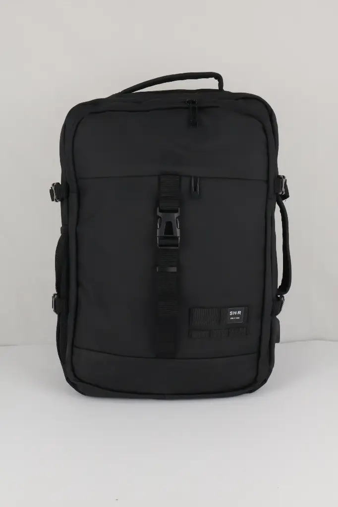 Backpack With USB Cable for Man (Black color)