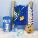 Kids Prayer Rug Set with Rosary and Camera