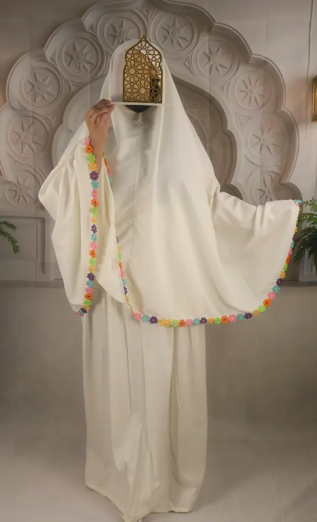Flower Cotton Prayer set - OFFWHITE
