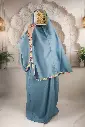 Flower Cotton Prayer set - Blue