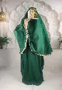 Flower Cotton Prayer set - Green
