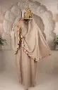Flower Cotton Prayer set -MOCHA 