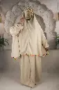 Flower Cotton Prayer set - CREAM