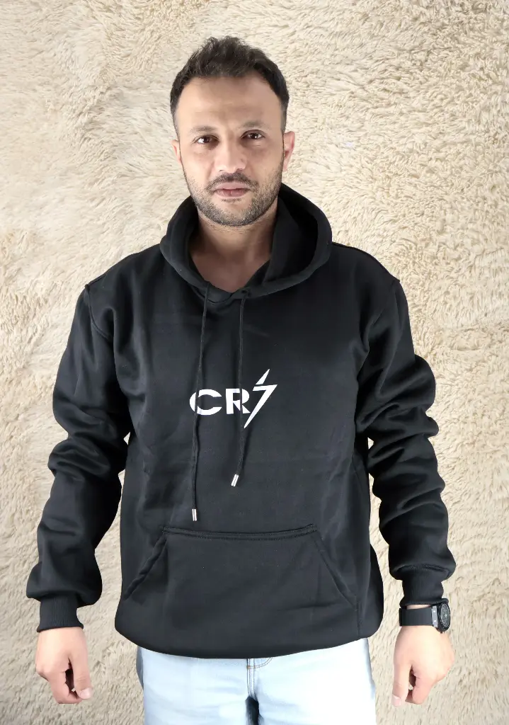 CR7 Black Hoodie (XL)