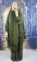 Double Lace Army Green prayer set