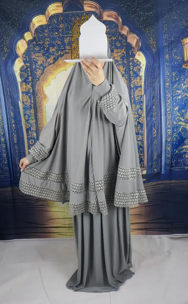 Double Lace Gray prayer set