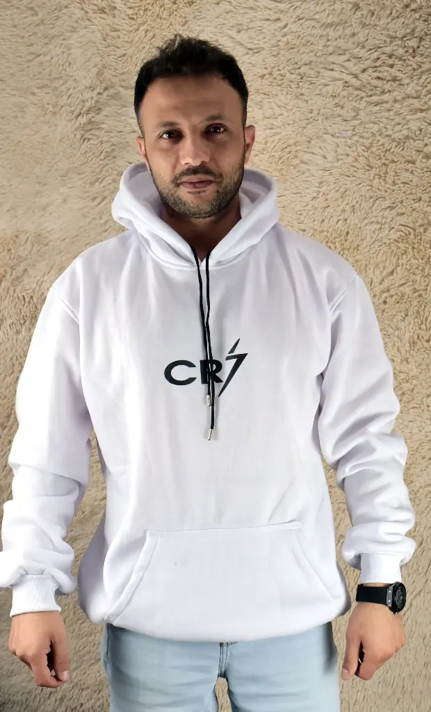 CR7 White Hoodie (XL)