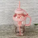 Ice Cream Tumbler With Straw Plastic Drinking Tumblers