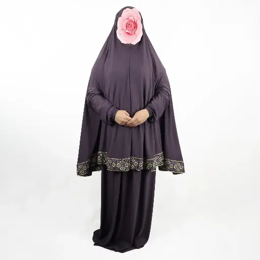 Traditional Embroidery prayer set Faded Purple