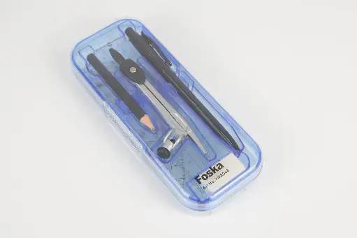 Two Layers Math Compasses Divider Set with Ruler