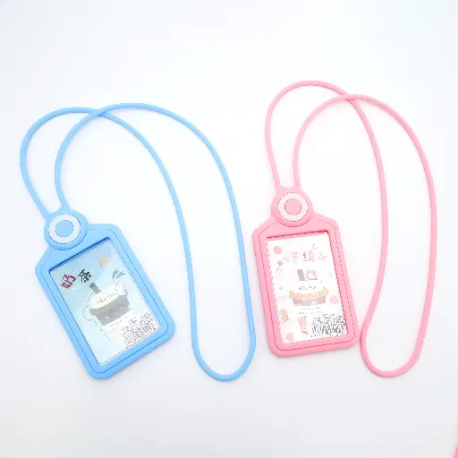 Silicone Id Card Holder with Lanyard