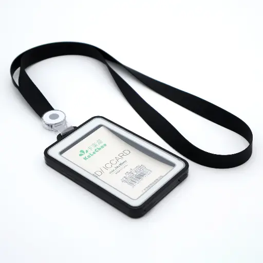 Plastic Id Card Holder with Lanyard