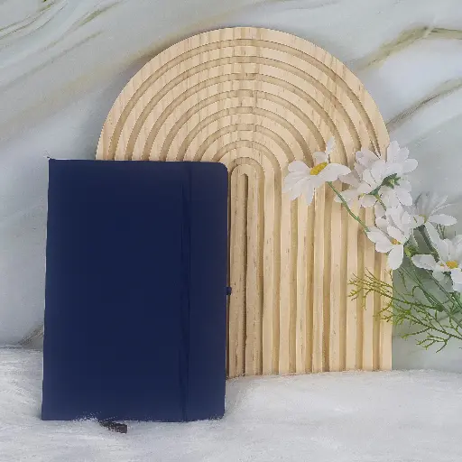 A5 PU Notebook (Navy Blue) 