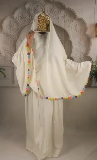 Flower Cotton Prayer set - OFFWHITE