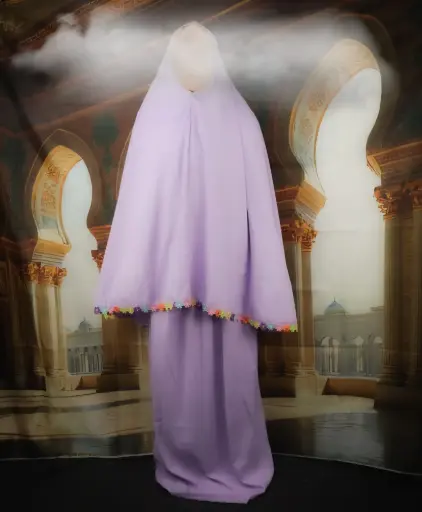 Flower Cotton Prayer set - Lavender 