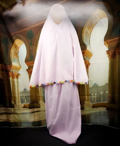 Flower Cotton Prayer set - Light Lilac