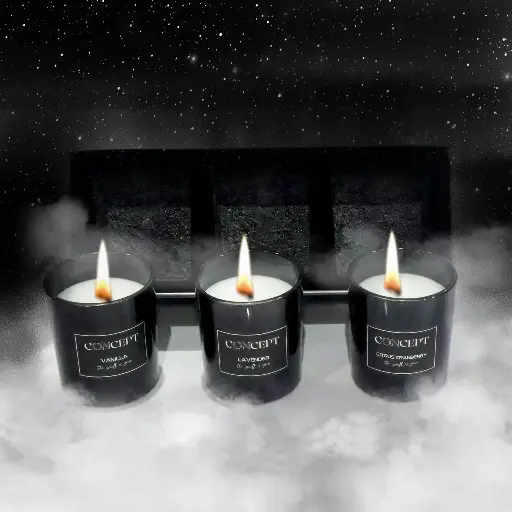 Candle set 3 pcs with Box