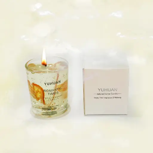Glass Candle With Carton Box