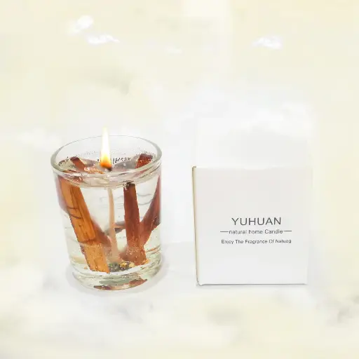 Glass Candle With Carton Box 