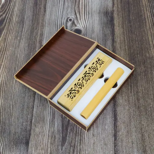 Wooden Incense Burner with wood box 