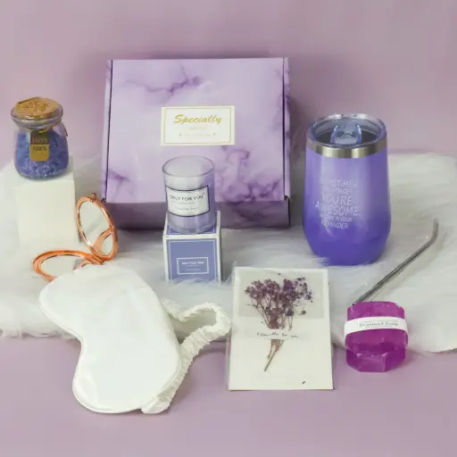  Purple Spa Gift Set for Women 6 PCS 