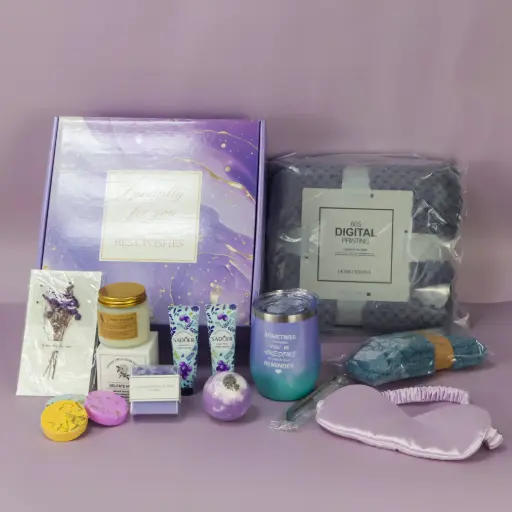 Purple & Blue Spa Gift Set for Women 12 PCS 
