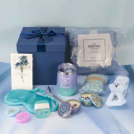  Blue Spa Gift Set for Women 10 PCS 