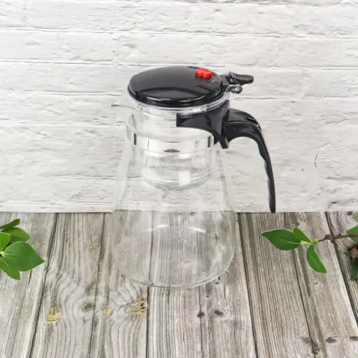 Elegant Glass Teapot with Stainless Steel Infuser 